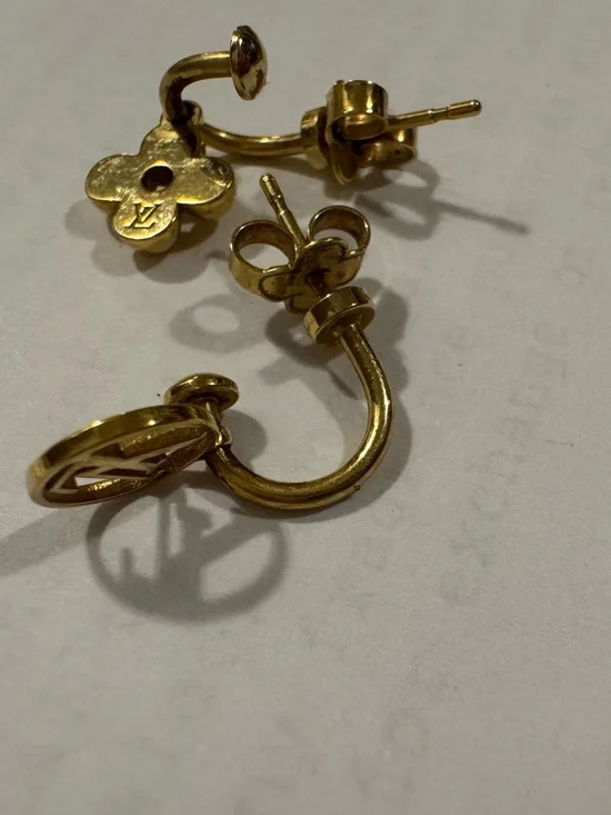 Authentic LV Louis Vuitton Blooming Earrings m64859 - Picture 10 of 11